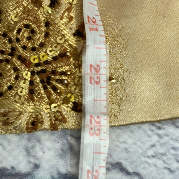 ANAGE Gold Embellished Jacket. Vintage Dry Clean Only Size Small Pre-Owned - Picture 8 of 15